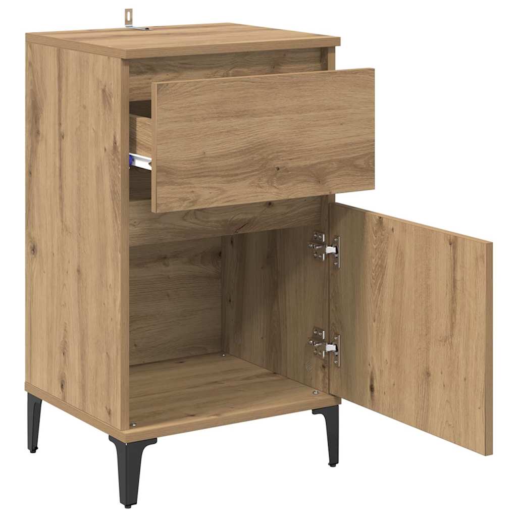 vidaXL Bedside Cabinet 2 pcs Artisan Oak 40 x 35 x 70 cm