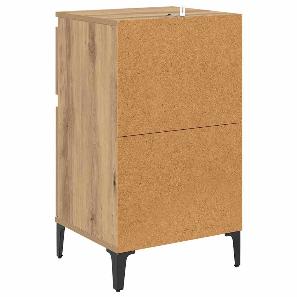vidaXL Bedside Cabinet 2 pcs Artisan Oak 40 x 35 x 70 cm