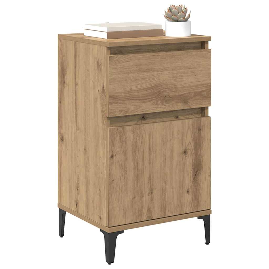 vidaXL Bedside Cabinet 2 pcs Artisan Oak 40 x 35 x 70 cm
