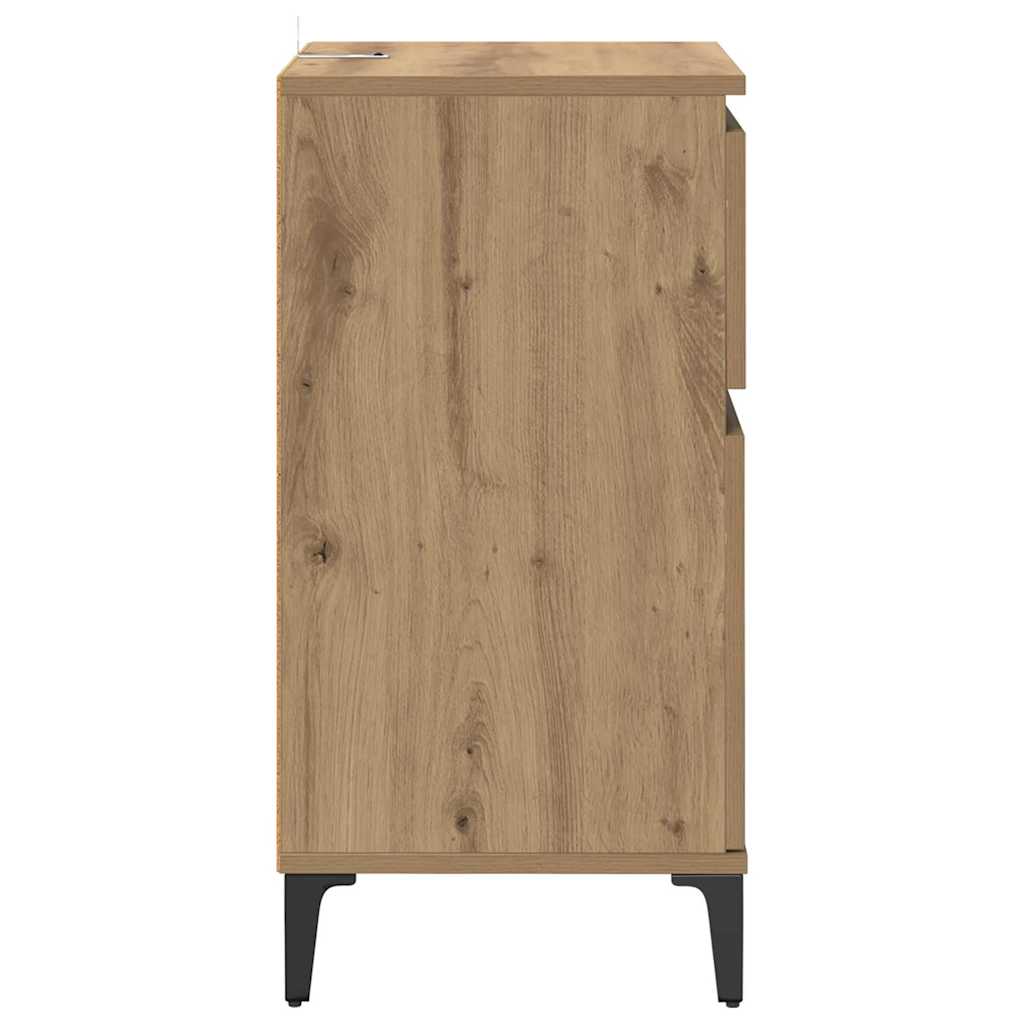 vidaXL Bedside Cabinet 2 pcs Artisan Oak 40 x 35 x 70 cm
