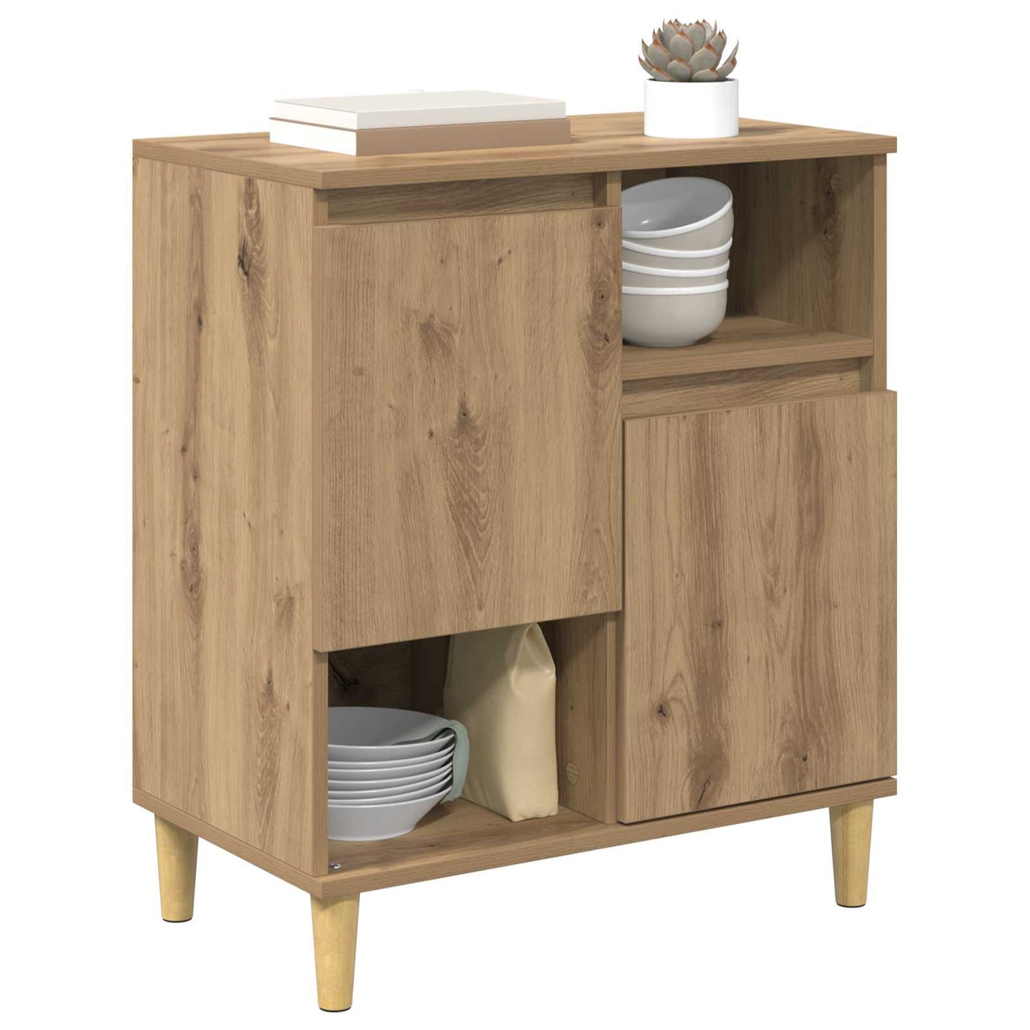 vidaXL Sideboard Artisan oak 35 x 60 x 70 cm Engineered Wood