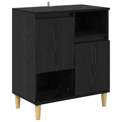 vidaXL Sideboard Black oak 35 x 60 x 70 cm Engineered Wood