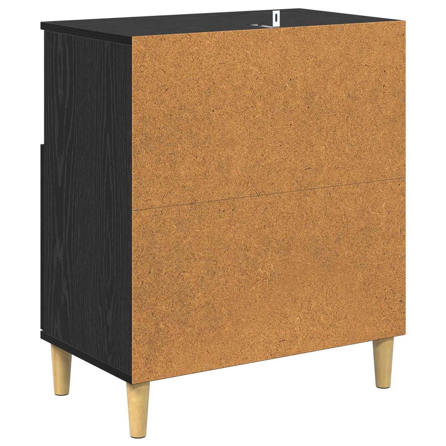 vidaXL Sideboard Black oak 35 x 60 x 70 cm Engineered Wood