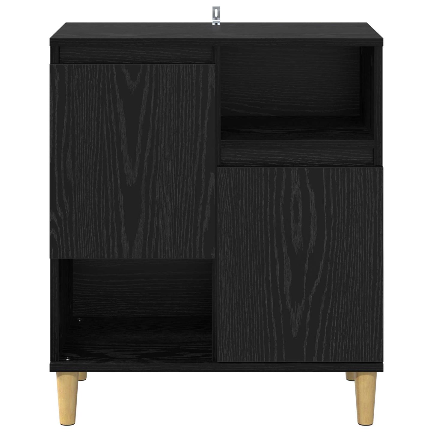 vidaXL Sideboard Black oak 35 x 60 x 70 cm Engineered Wood