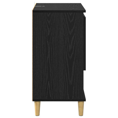 vidaXL Sideboard Black oak 35 x 60 x 70 cm Engineered Wood