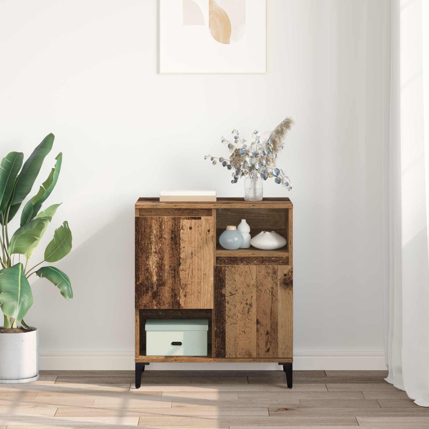 vidaXL Sideboard Old Wood 60 x 35 x 70 cm Engineered Wood