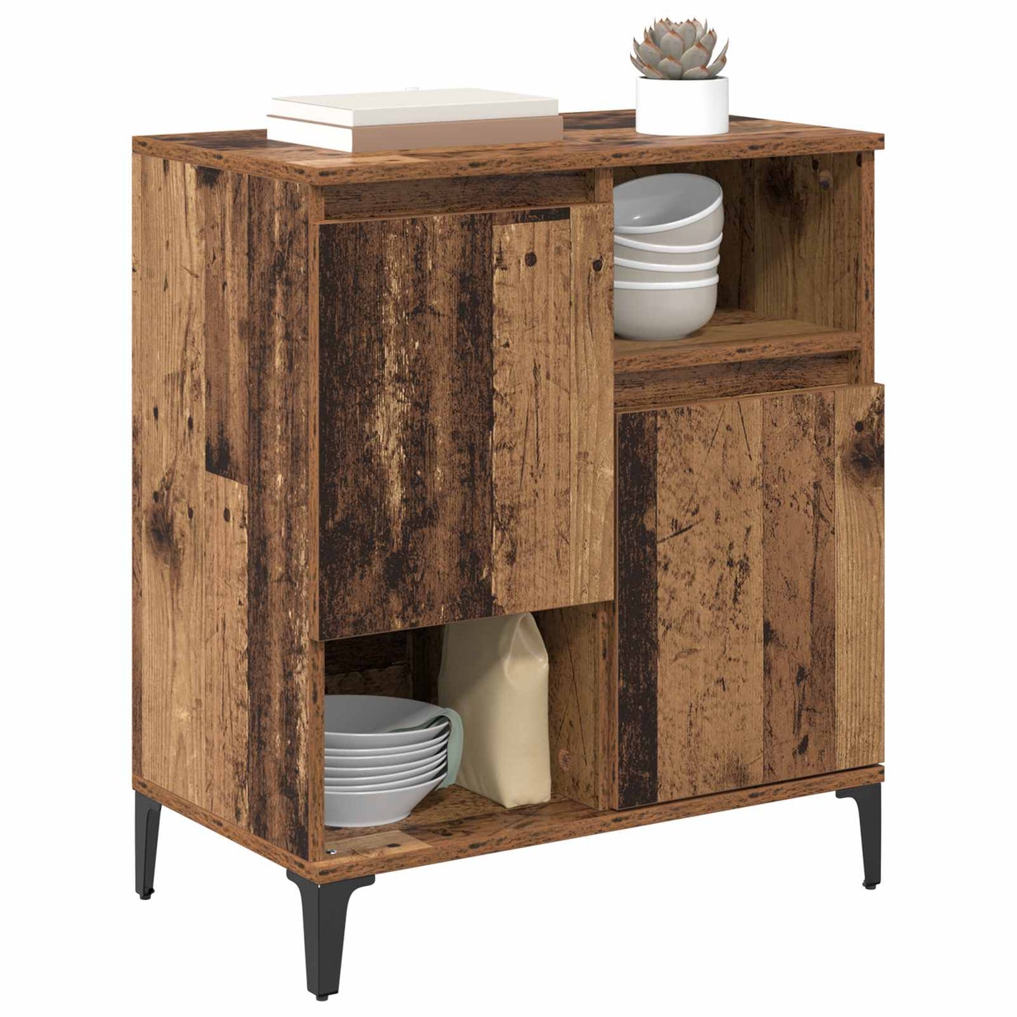 vidaXL Sideboard Old Wood 60 x 35 x 70 cm Engineered Wood