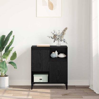 vidaXL Sideboard Black Oak 60 x 35 x 70 cm Engineered Wood