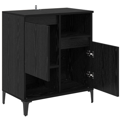 vidaXL Sideboard Black Oak 60 x 35 x 70 cm Engineered Wood