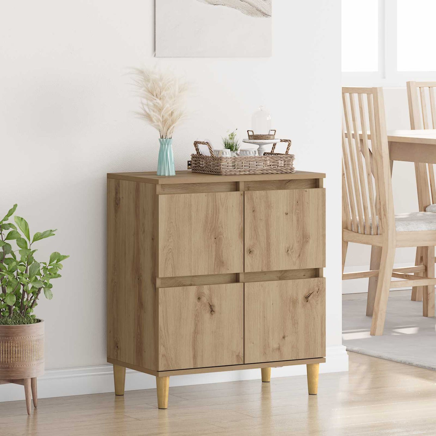 vidaXL Sideboard Artisan Oak 60 x 35 x 70 cm Engineered Wood