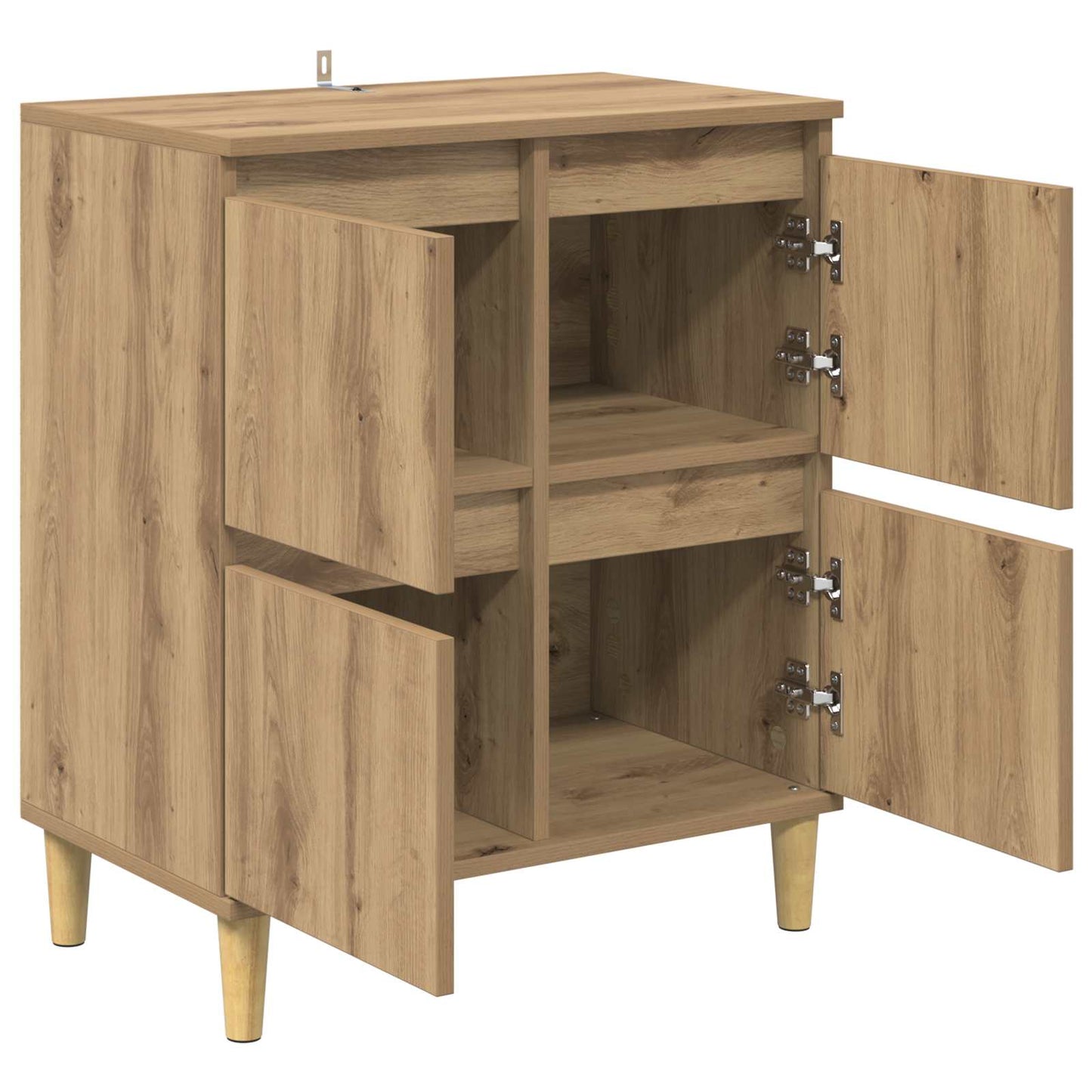 vidaXL Sideboard Artisan Oak 60 x 35 x 70 cm Engineered Wood