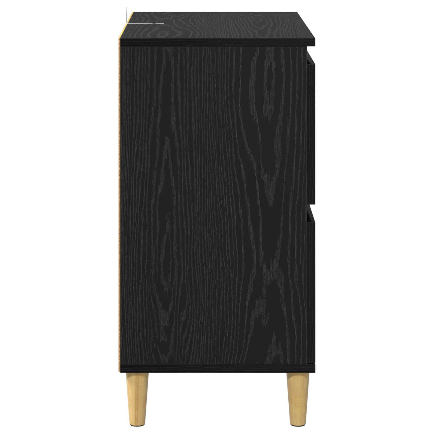 vidaXL Sideboard Black Oak 60 x 35 x 70 cm Engineered Wood