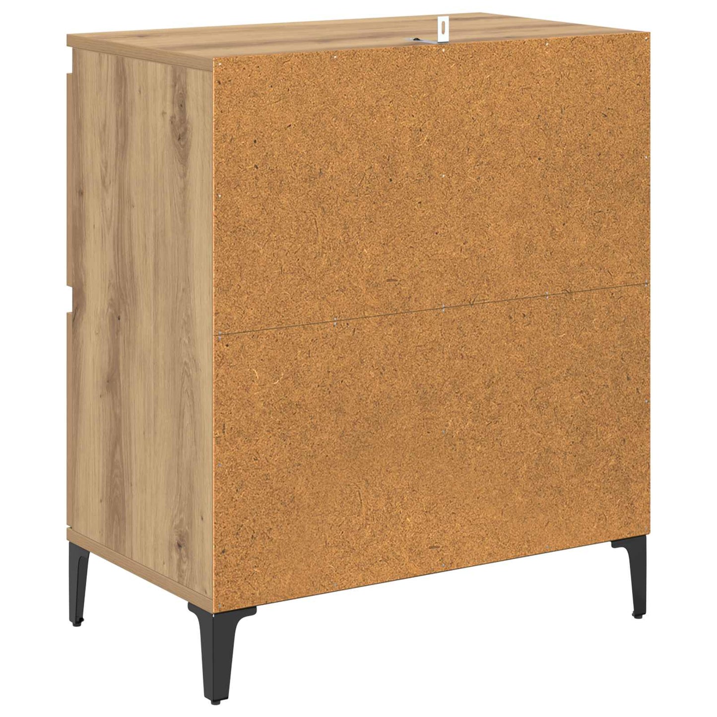 vidaXL Sideboard Artisan Oak 60 x 35 x 70 cm Engineered Wood and Iron