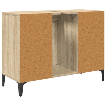 vidaXL Sink cabinet with Shelf with Storage Sonoma Oak 80 x 33 x 60 cm