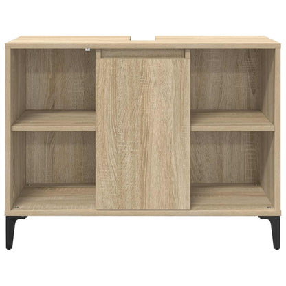vidaXL Sink cabinet with Shelf with Storage Sonoma Oak 80 x 33 x 60 cm