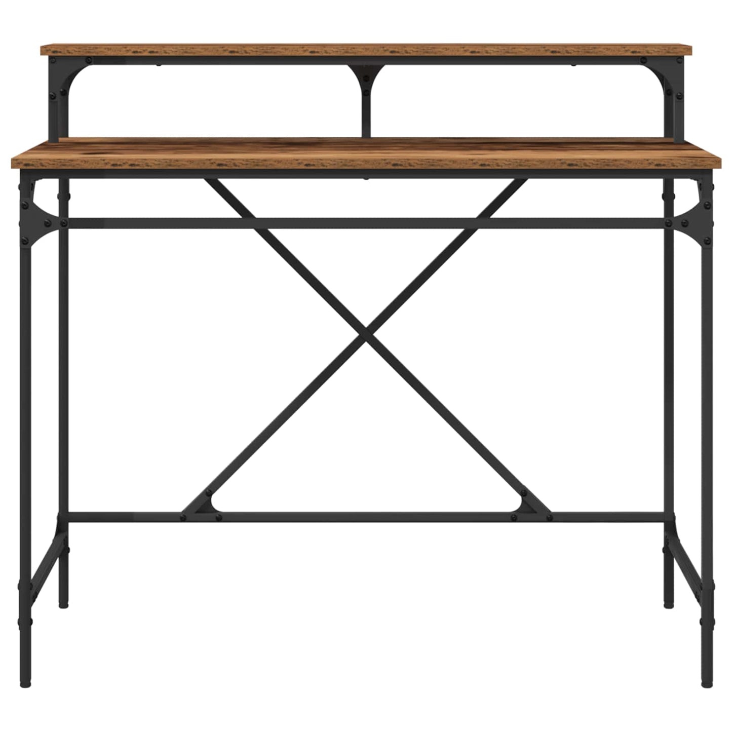 vidaXL Desk Old Wood 100 x 50 x 90 cm Engineered Wood