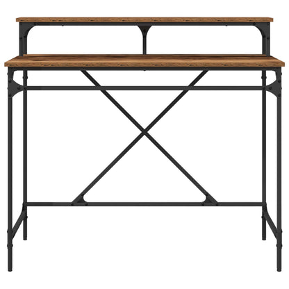 vidaXL Desk Old Wood 100 x 50 x 90 cm Engineered Wood