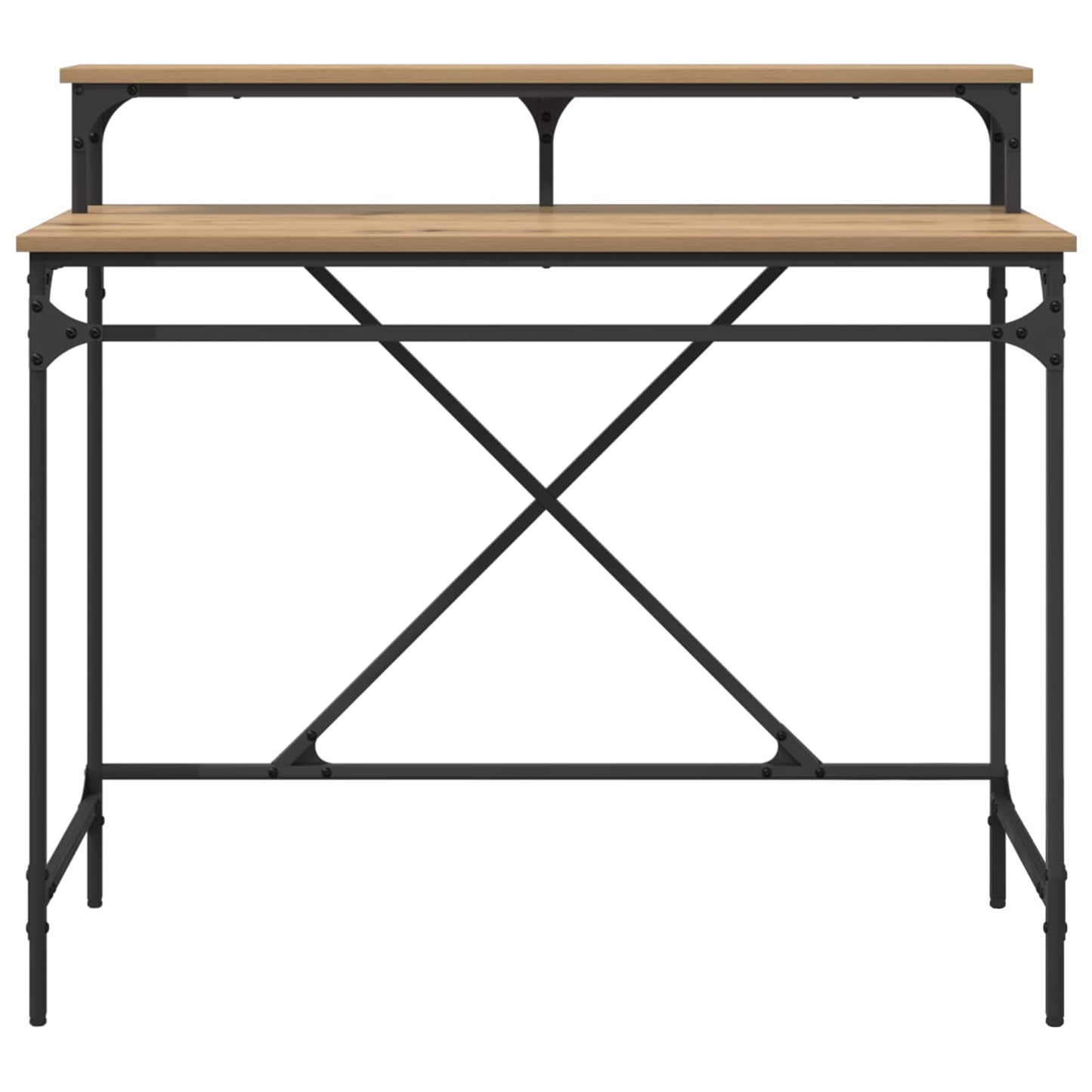 vidaXL Desk Artisan Oak 100 x 50 x 90 cm Engineered Wood