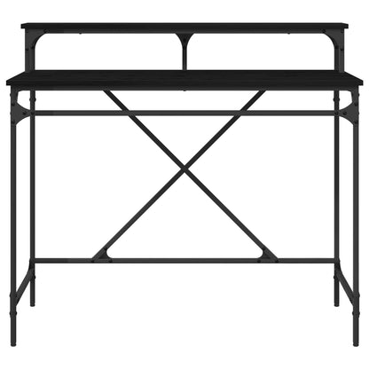 vidaXL Desk Black Oak 100 x 50 x 90 cm Engineered Wood