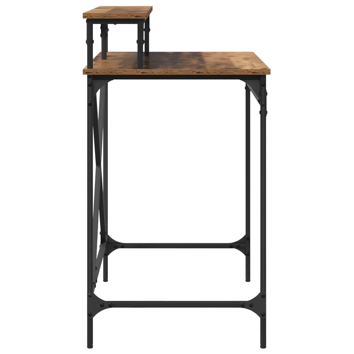 vidaXL Desk Old Wood 80 x 50 x 90 cm Engineered Wood