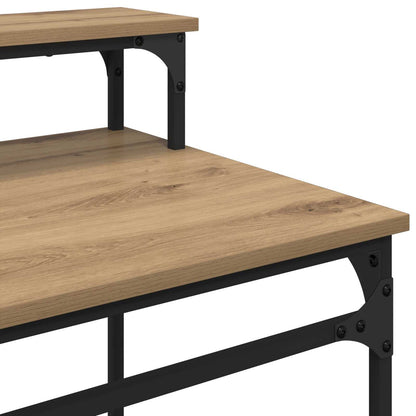 vidaXL Desk Artisan Oak 80 x 50 x 90 cm Engineered Wood