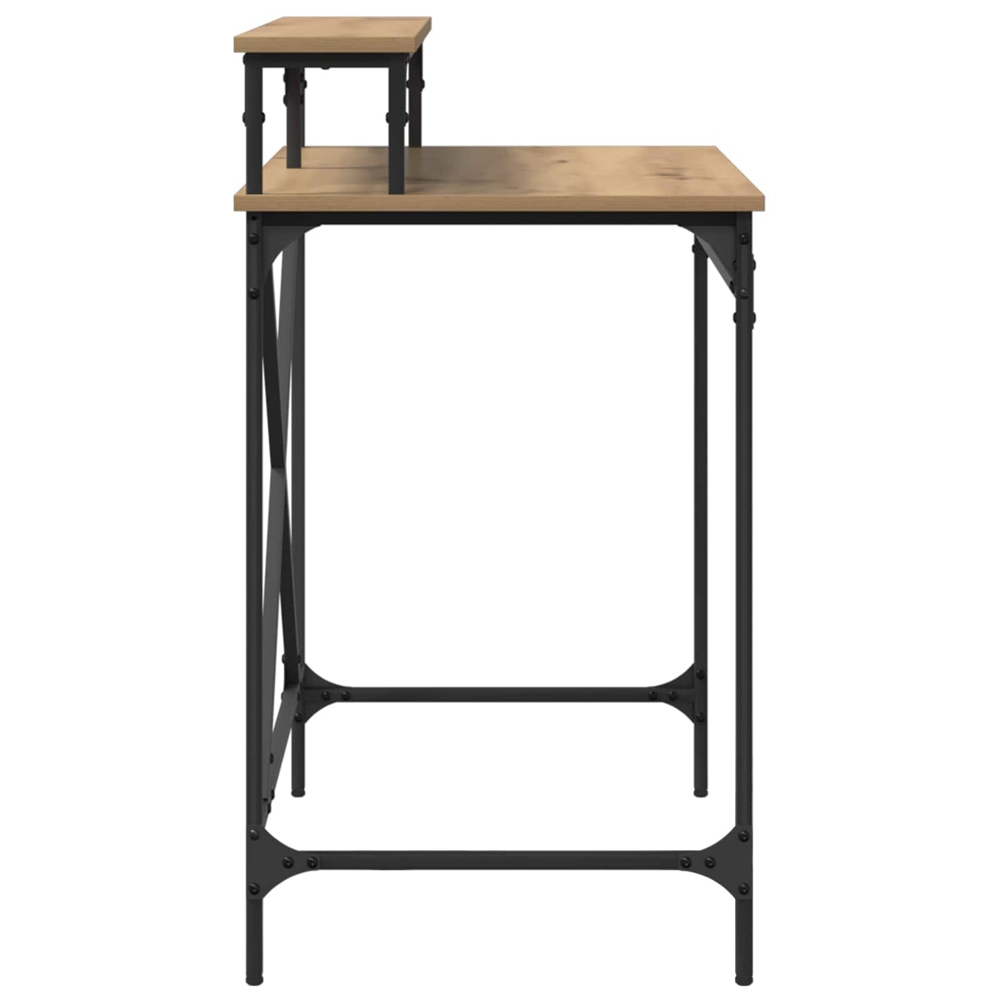 vidaXL Desk Artisan Oak Engineered Wood 80 x 50 x 90 cm