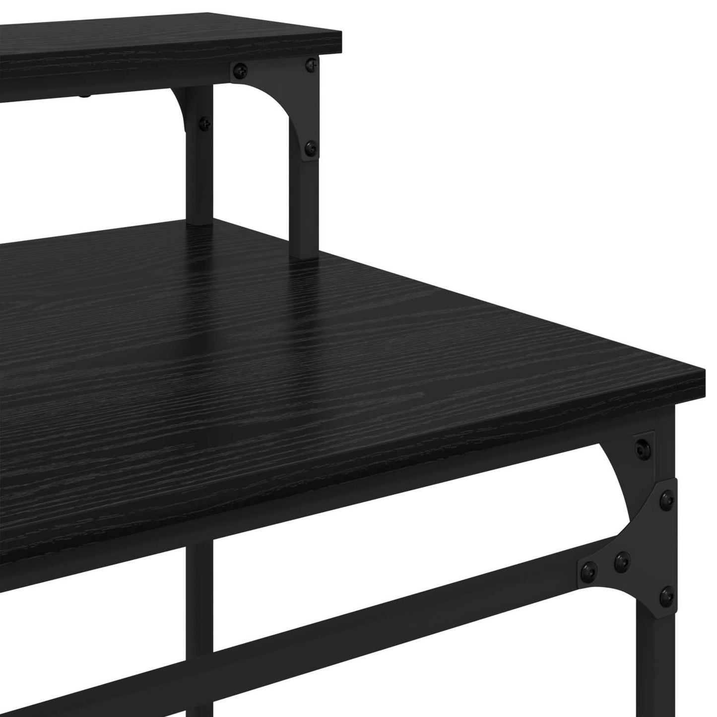 vidaXL Desk Black Oak 80 x 50 x 90 cm Engineered Wood