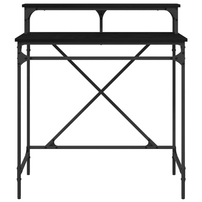 vidaXL Desk Black Oak 80 x 50 x 90 cm Engineered Wood
