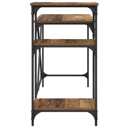 vidaXL Desk Old Wood 135 x 50 x 90 cm Engineered Wood