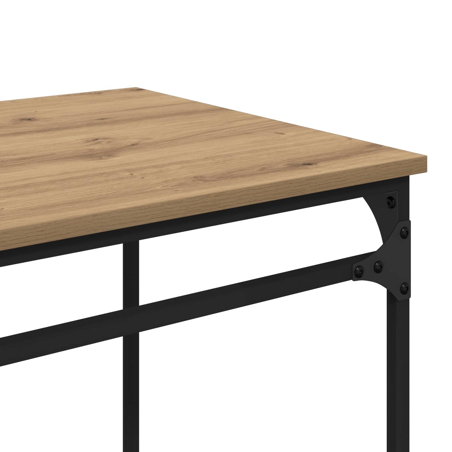 vidaXL Desk Artisan Oak 135 x 50 x 90 cm Engineered Wood