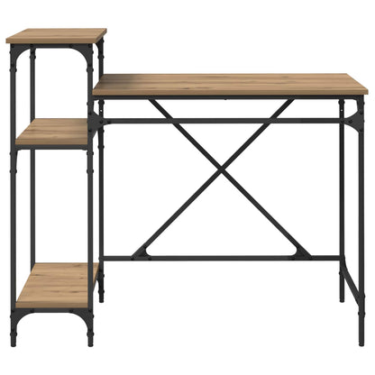 vidaXL Desk Artisan Oak 105 x 50 x 90 cm Engineered Wood