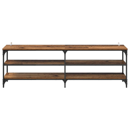vidaXL TV Cabinet Old Wood 160 x 30 x 50 cm Engineered Wood and Iron