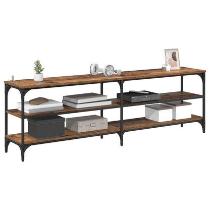vidaXL TV Cabinet Old Wood 160 x 30 x 50 cm Engineered Wood and Iron