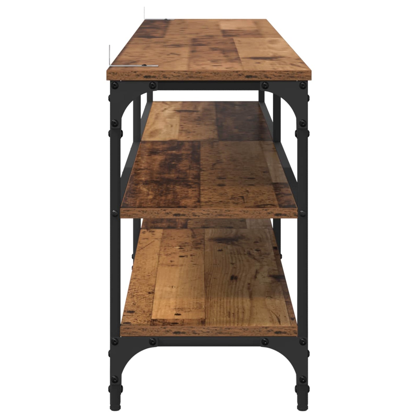 vidaXL TV Cabinet Old Wood 160 x 30 x 50 cm Engineered Wood and Iron