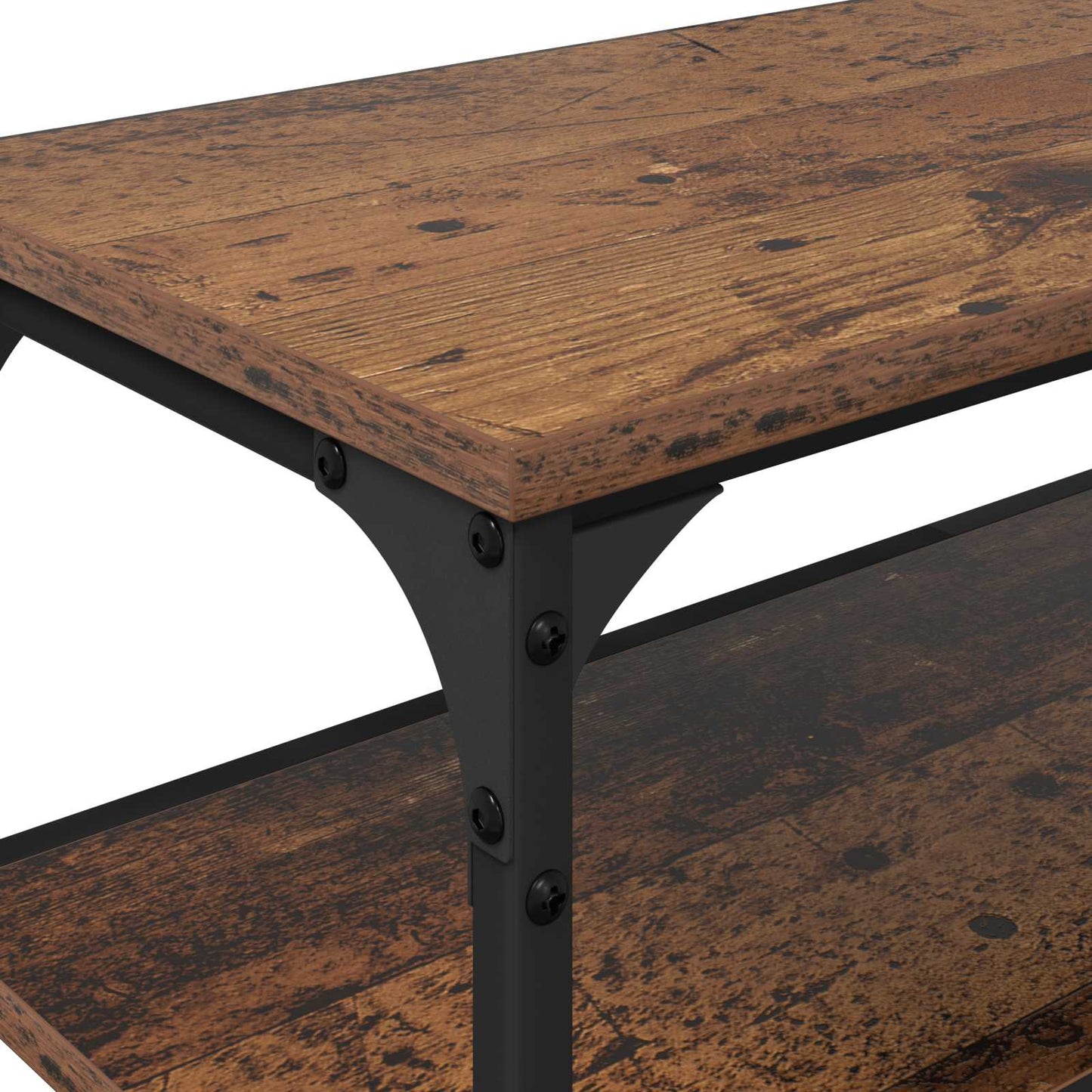 vidaXL TV Cabinet Old Wood 200 x 30 x 50 cm Engineered Wood and Iron