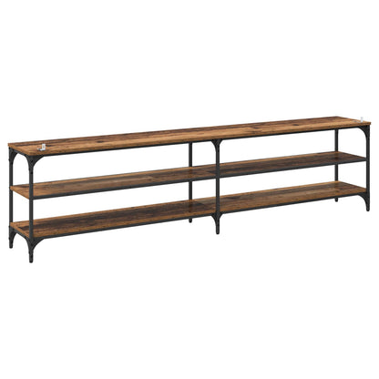 vidaXL TV Cabinet Old Wood 200 x 30 x 50 cm Engineered Wood and Iron