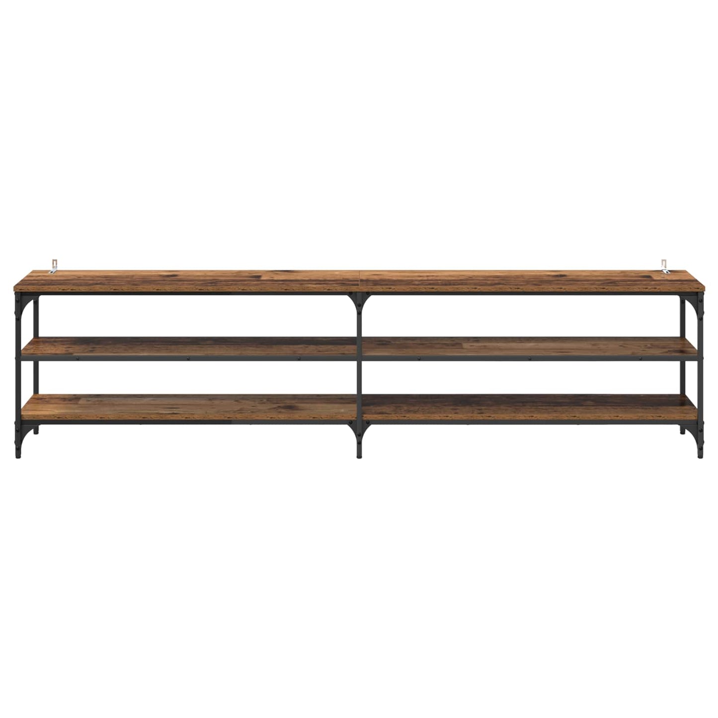 vidaXL TV Cabinet Old Wood 200 x 30 x 50 cm Engineered Wood and Iron