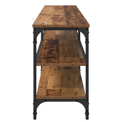 vidaXL TV Cabinet Old Wood 200 x 30 x 50 cm Engineered Wood and Iron