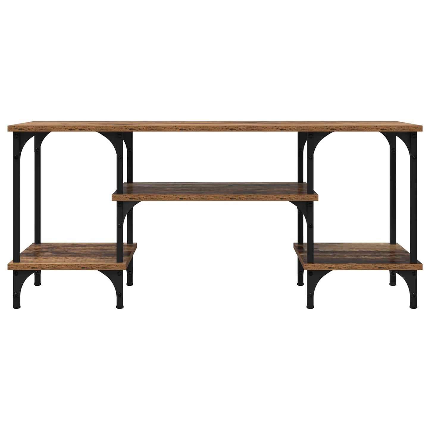 vidaXL TV Cabinet Old Wood 102 x 35 x 45.5 cm Engineered Wood and Iron
