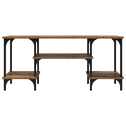 vidaXL TV Cabinet Old Wood 102 x 35 x 45.5 cm Engineered Wood and Iron