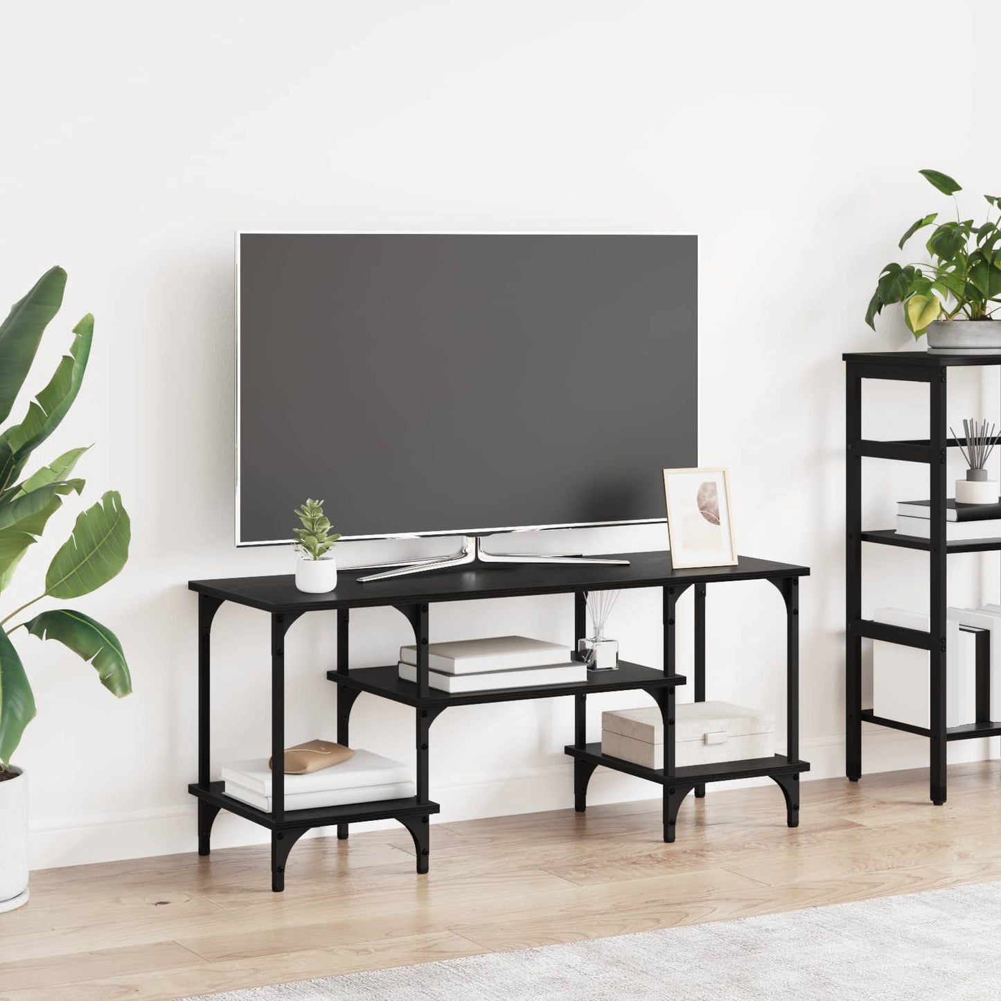 vidaXL TV Cabinet Black Oak 102 x 35 x 45.5 cm