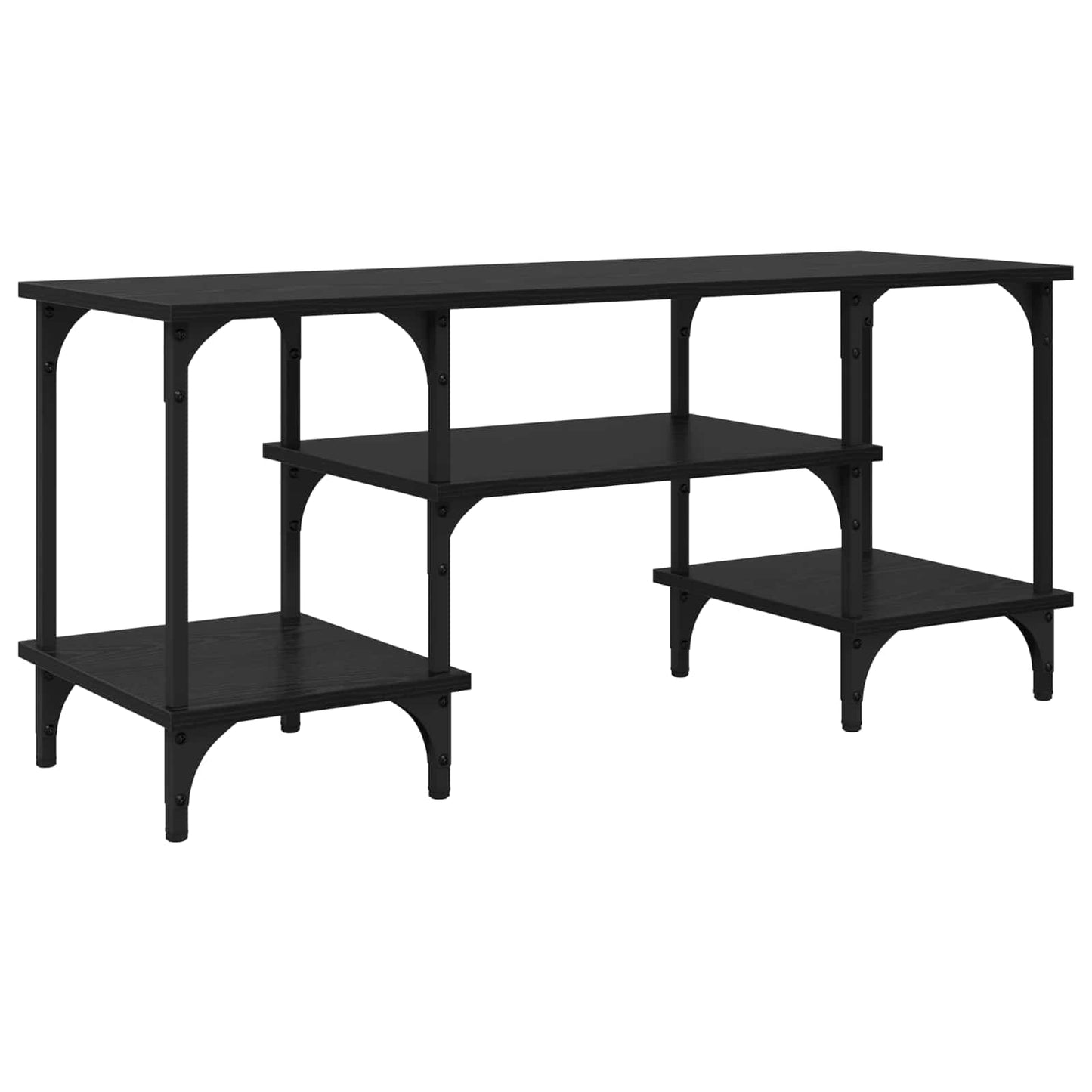 vidaXL TV Cabinet Black Oak 102 x 35 x 45.5 cm