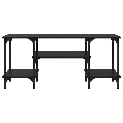 vidaXL TV Cabinet Black Oak 102 x 35 x 45.5 cm