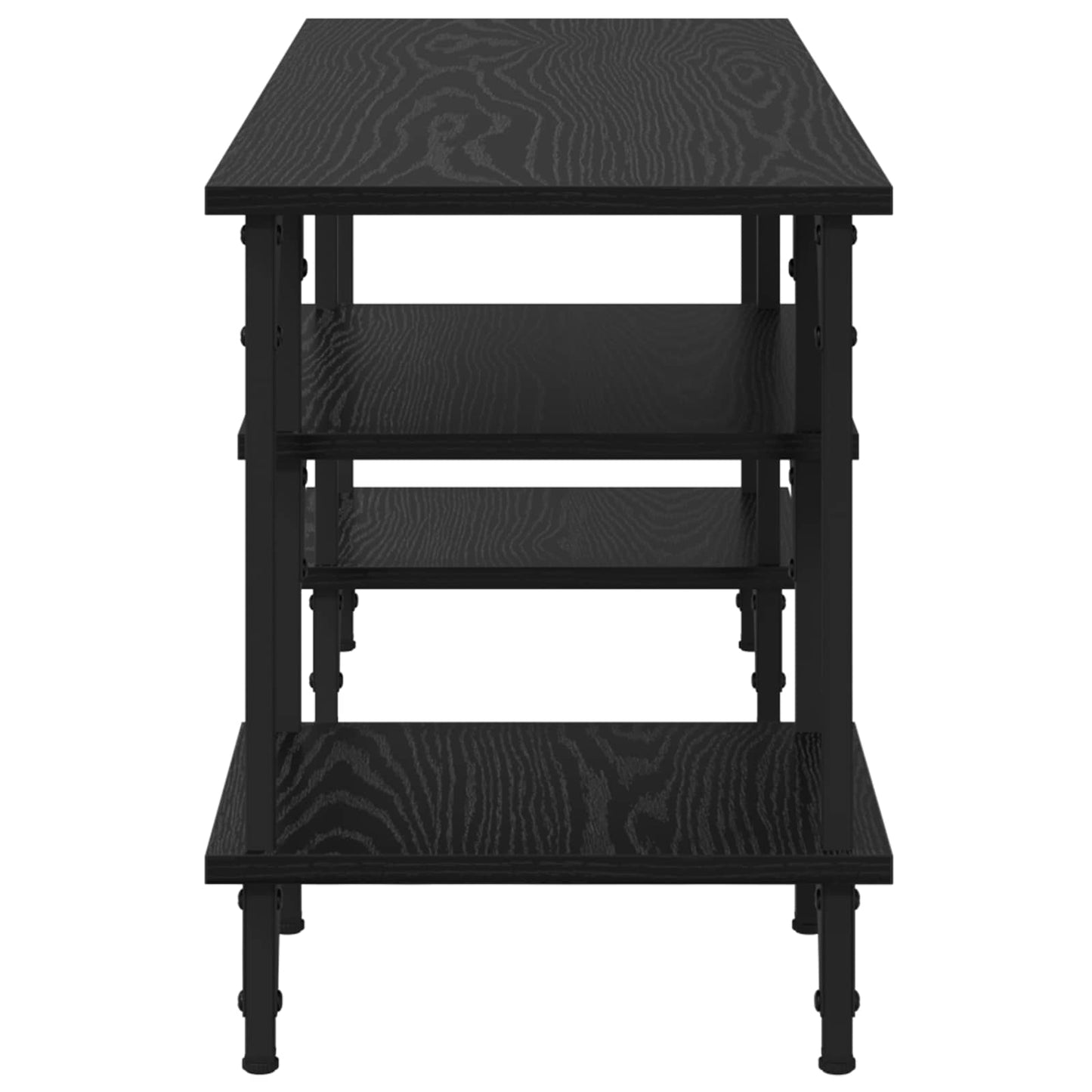 vidaXL TV Cabinet Black Oak 102 x 35 x 45.5 cm