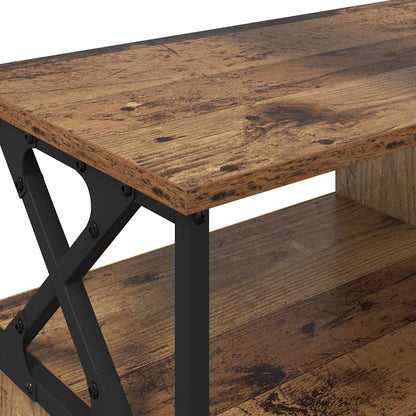 vidaXL TV Cabinet Old Wood 90 x 33 x 45 cm Engineered Wood and Steel