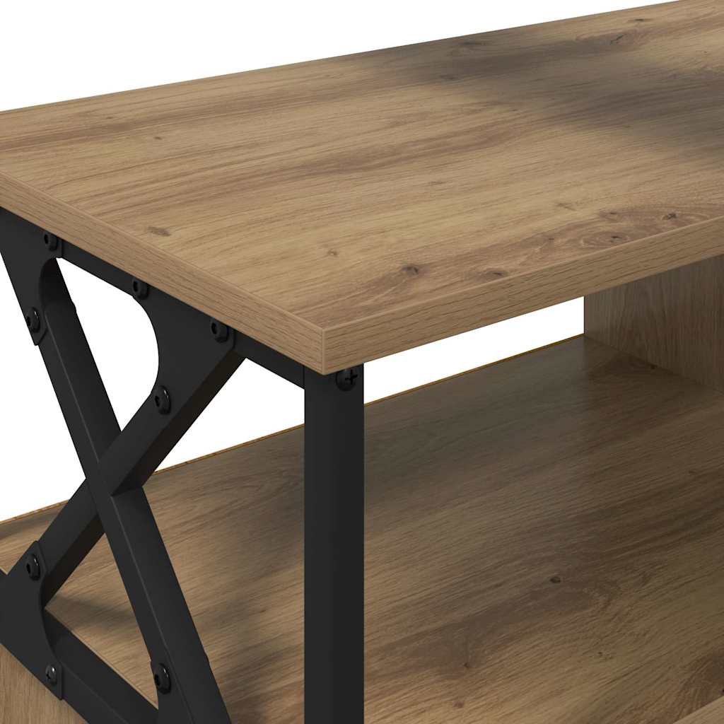 vidaXL TV Cabinet with Drawer Artisan Oak 90 x 33 x 45 cm