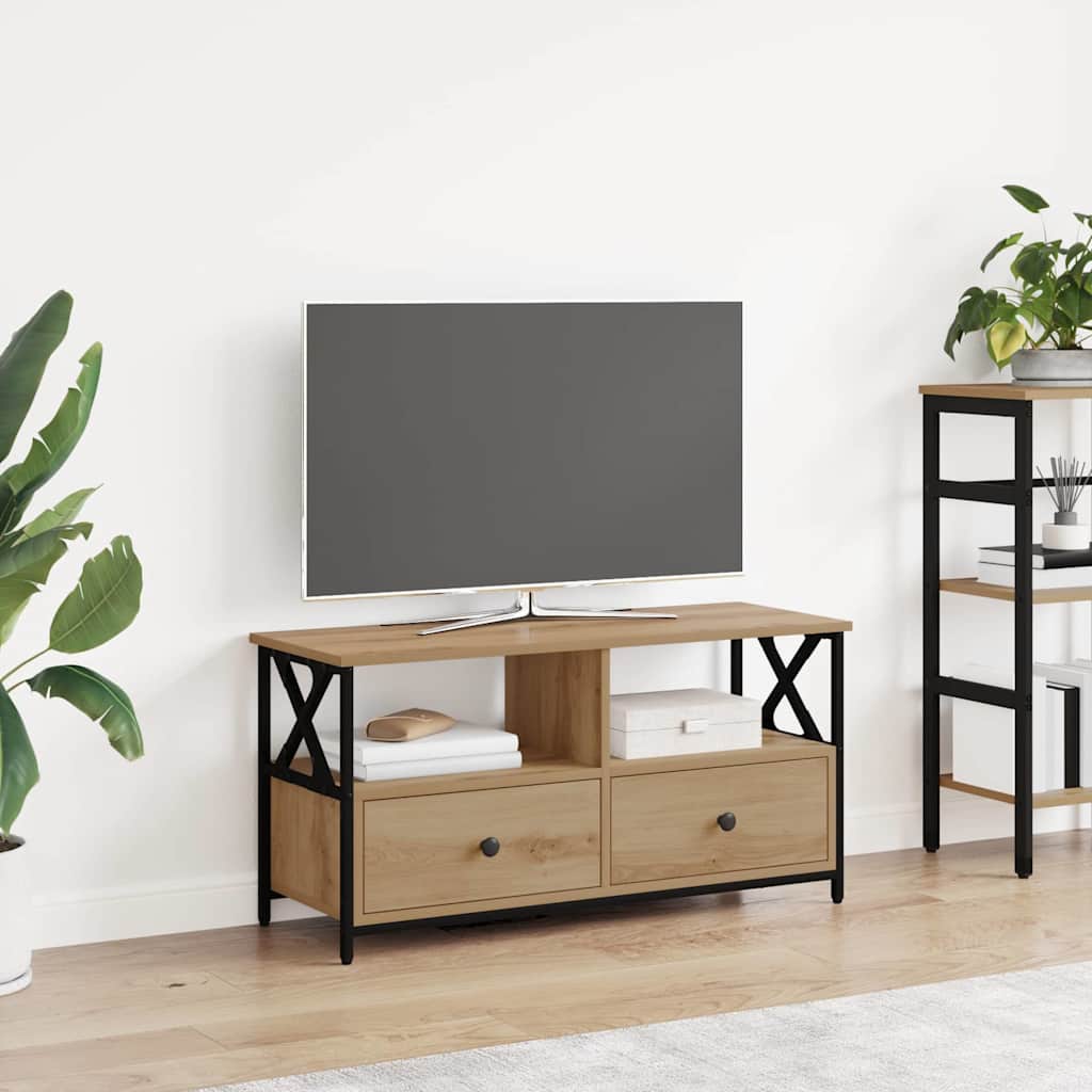 vidaXL TV Cabinet 90 x 33 x 45 cm Artisan Oak