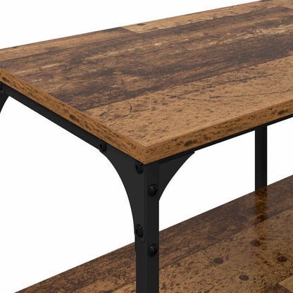 vidaXL TV Cabinet Old Wood 201 x 35 x 45 cm Engineered Wood and Iron
