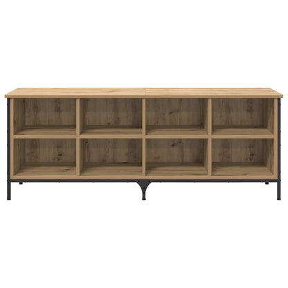 vidaXL Shoe Cabinet 131 x 35 x 50 cm Engineered Wood and Iron