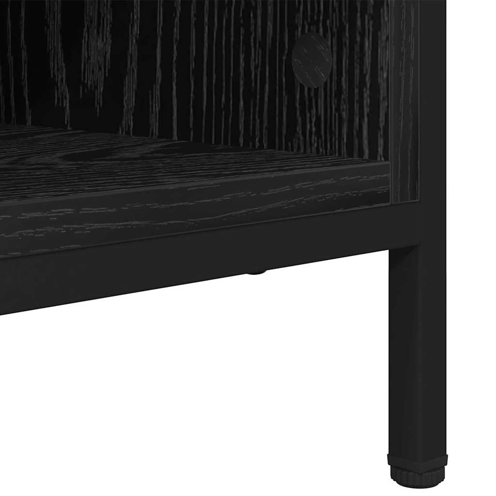 vidaXL Shoe Cabinet 131 x 35 x 50 cm Engineered Wood and Iron